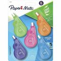 Paper Mate Correction Tape, 1/5inx16.4ft , White Tape, AST Dispensers, 5PK PAP5032315K